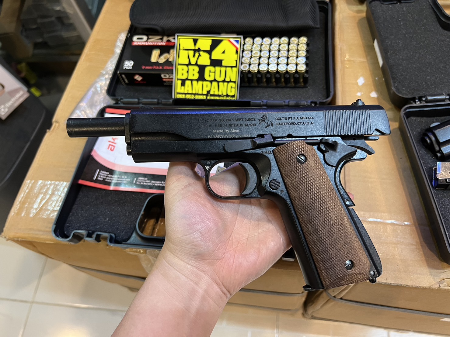 AKSA COLT 1911 ลาย 100 ปี สีดำ