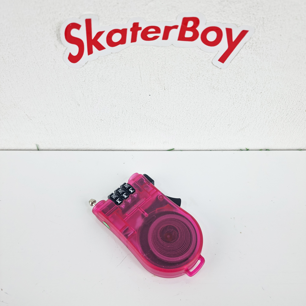 [0101] ลวดสลิง ล็อคกันขโมย ใส่รหัส3ตัว อุ่นใจเมื่อไกลบอร์ด มีให้เลือก 5สี