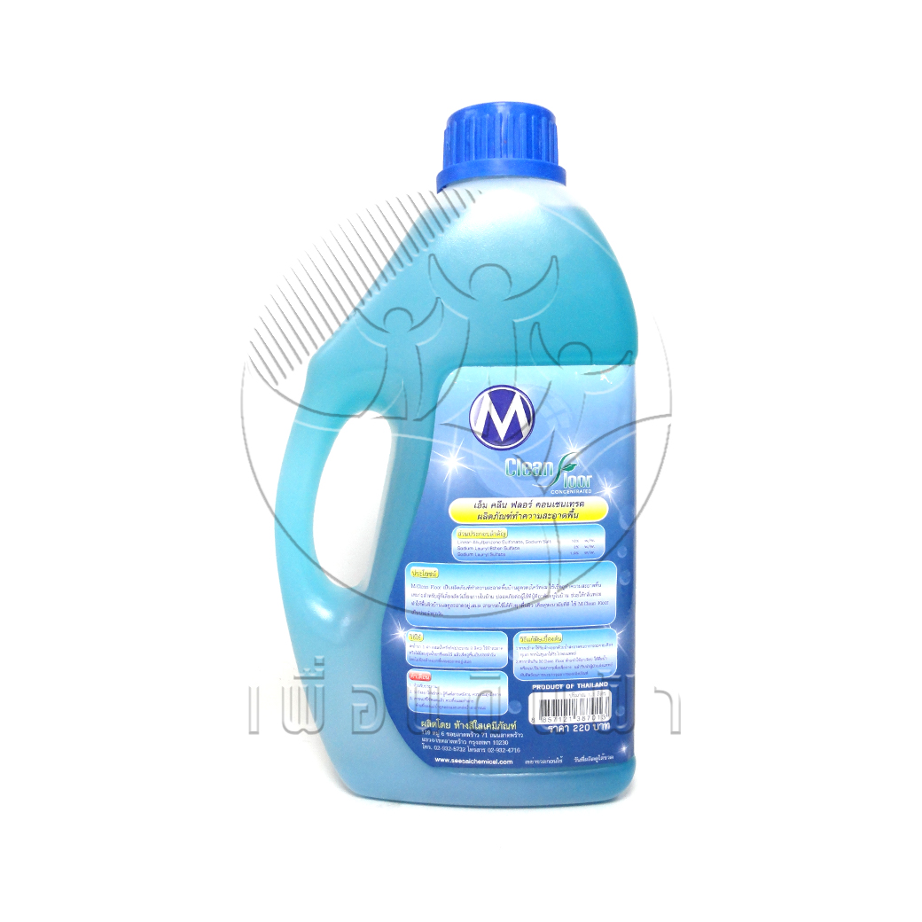 [M Clean Floor] น้ำยาถูพื้น สูตรตะไคร้ ไล่แมลง 1ลิตร