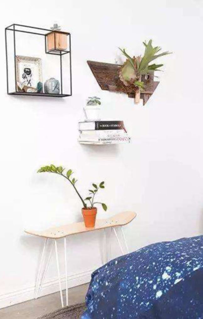 0102 ขาเหล็ก DIY แผ่นสเก็ตบอร์ดทำ โต๊ะ เก้าอี้ ที่แขวนทิชชู่ วางมือถือ ต้นไม้