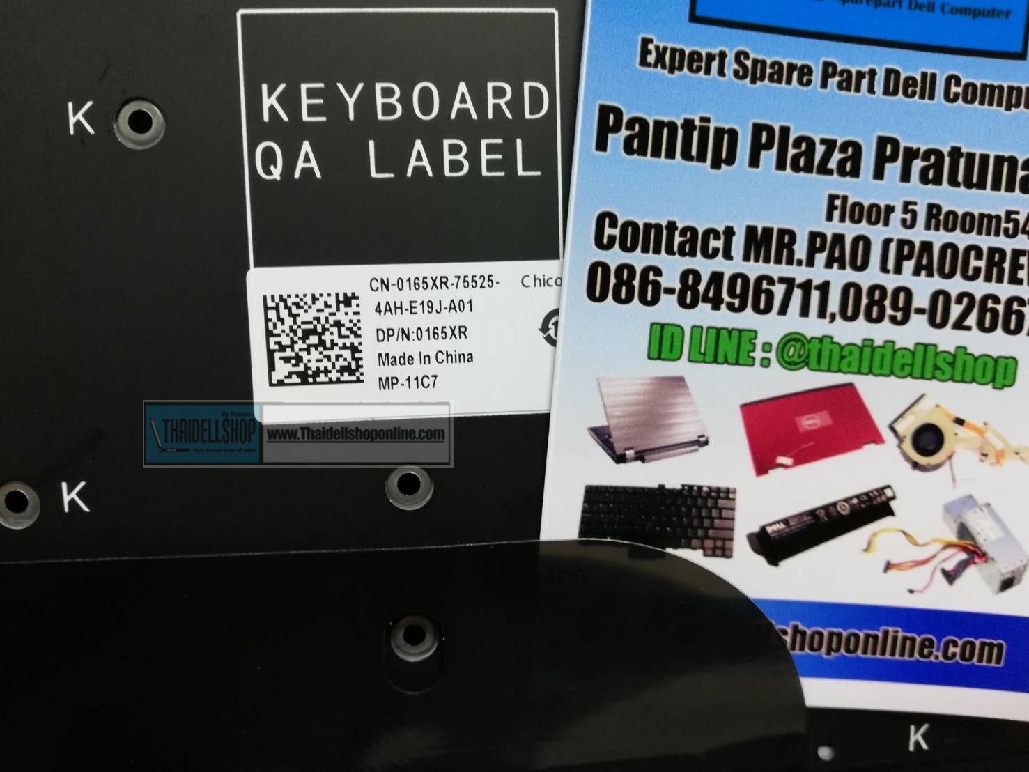 Keyboard Dell XPS 12 XPS13 L321x L322x Backlit Thai/Eng Part 165XR (มีไฟ)