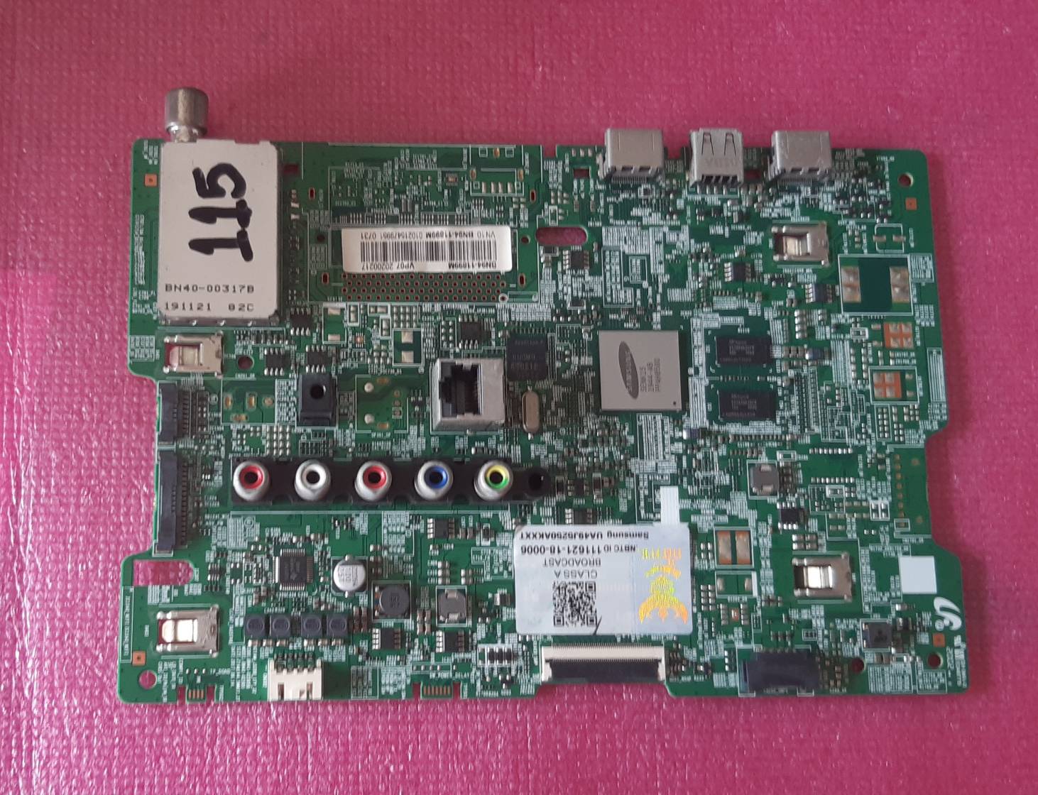 อันที่ 115 Samsung UA49J5250AK ซีสเตร็ม BN41-02585B BN94-11899M ดีเทสแล้ว