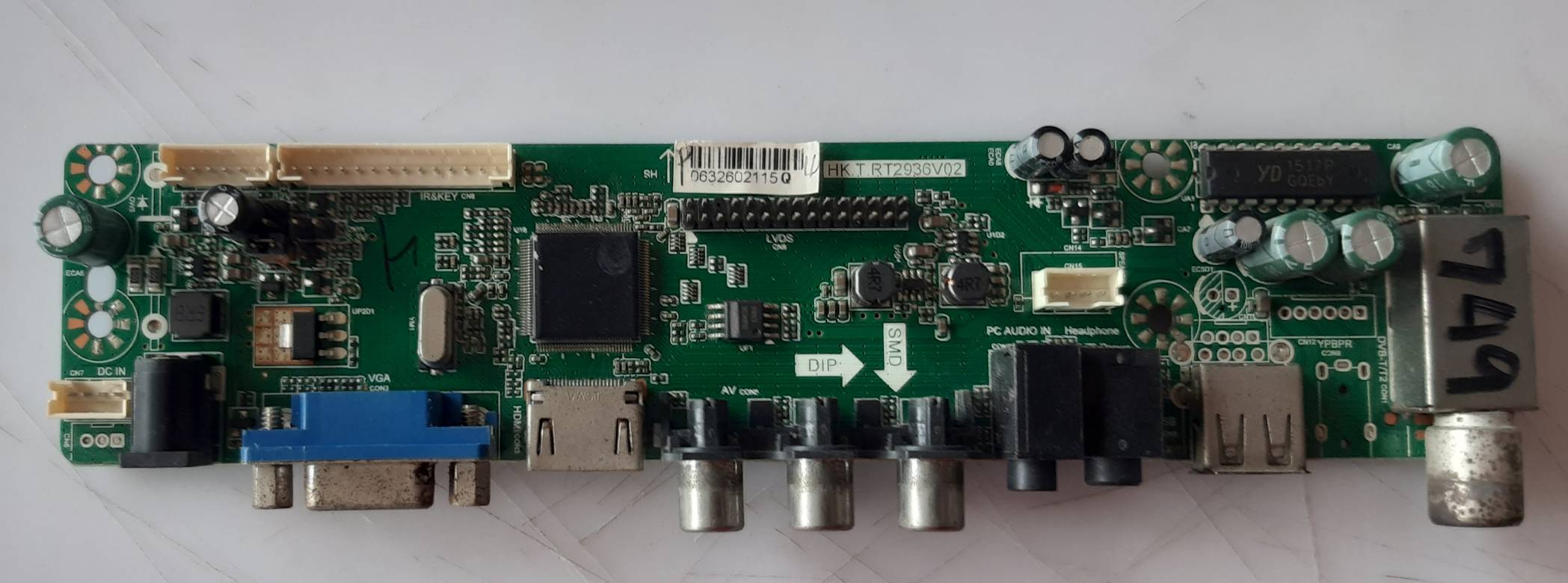 อันที่ 749 TVM LET-17H1G ซีสเตร็ม HK.T.RT2936V02 ดีเทสแล้ว ขาย 350 บาท