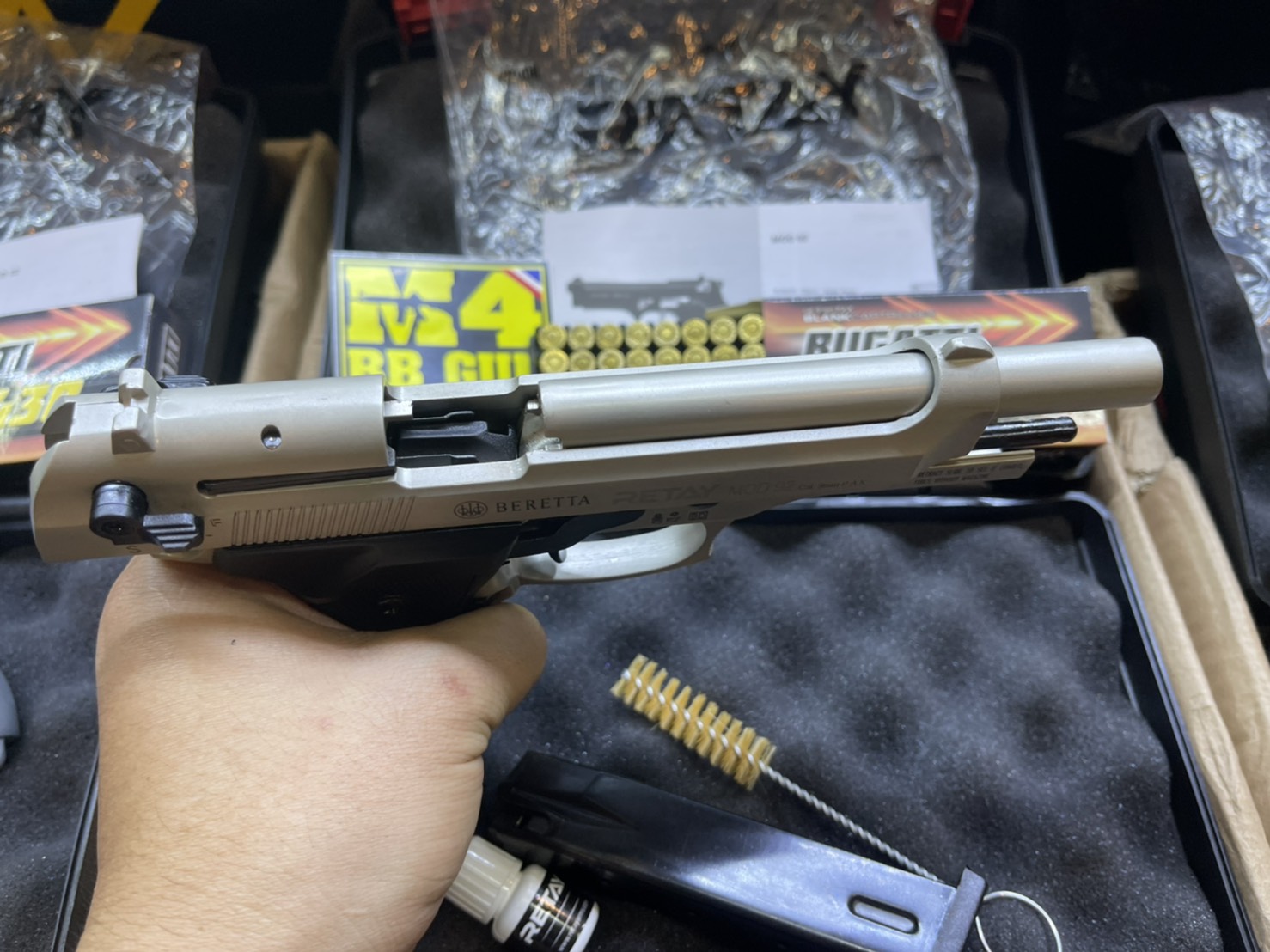 RETAY บาเรทต้า MOD 92 ซาติน ด้าม ดำ