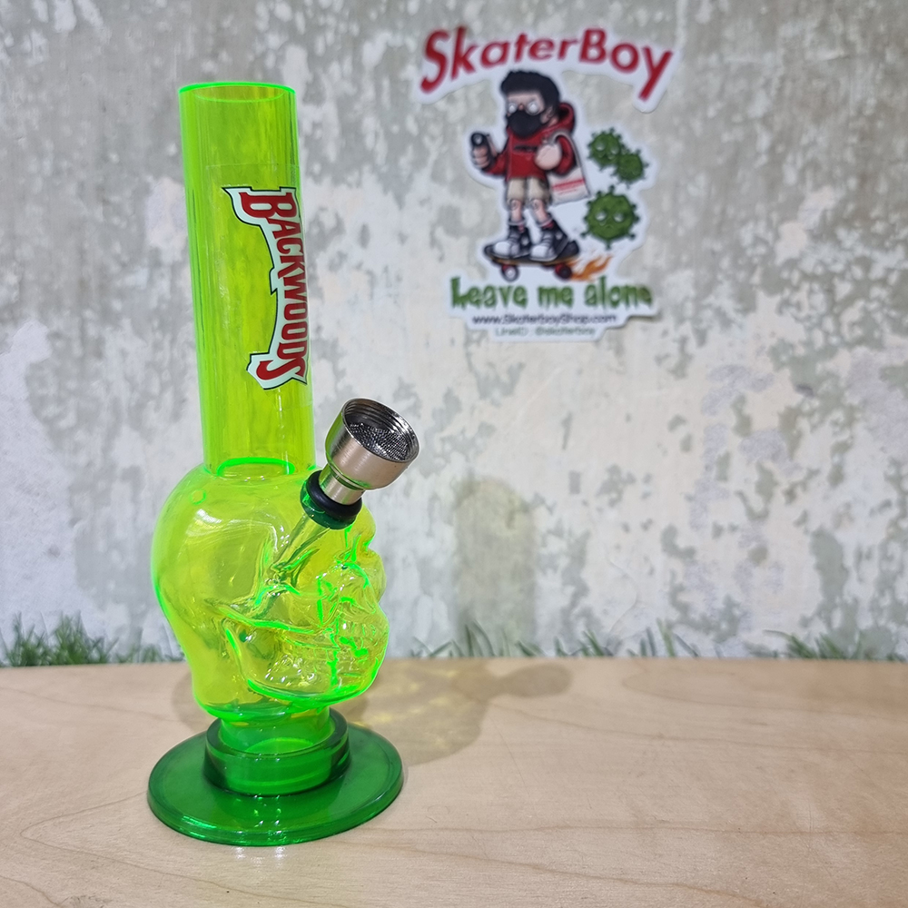 [1004] ท่ออเนกประสงค์ ขนาดพกพา สูง6นิ้ว ลายหัวกระโหลก พร้อมตะแกรงกรอง