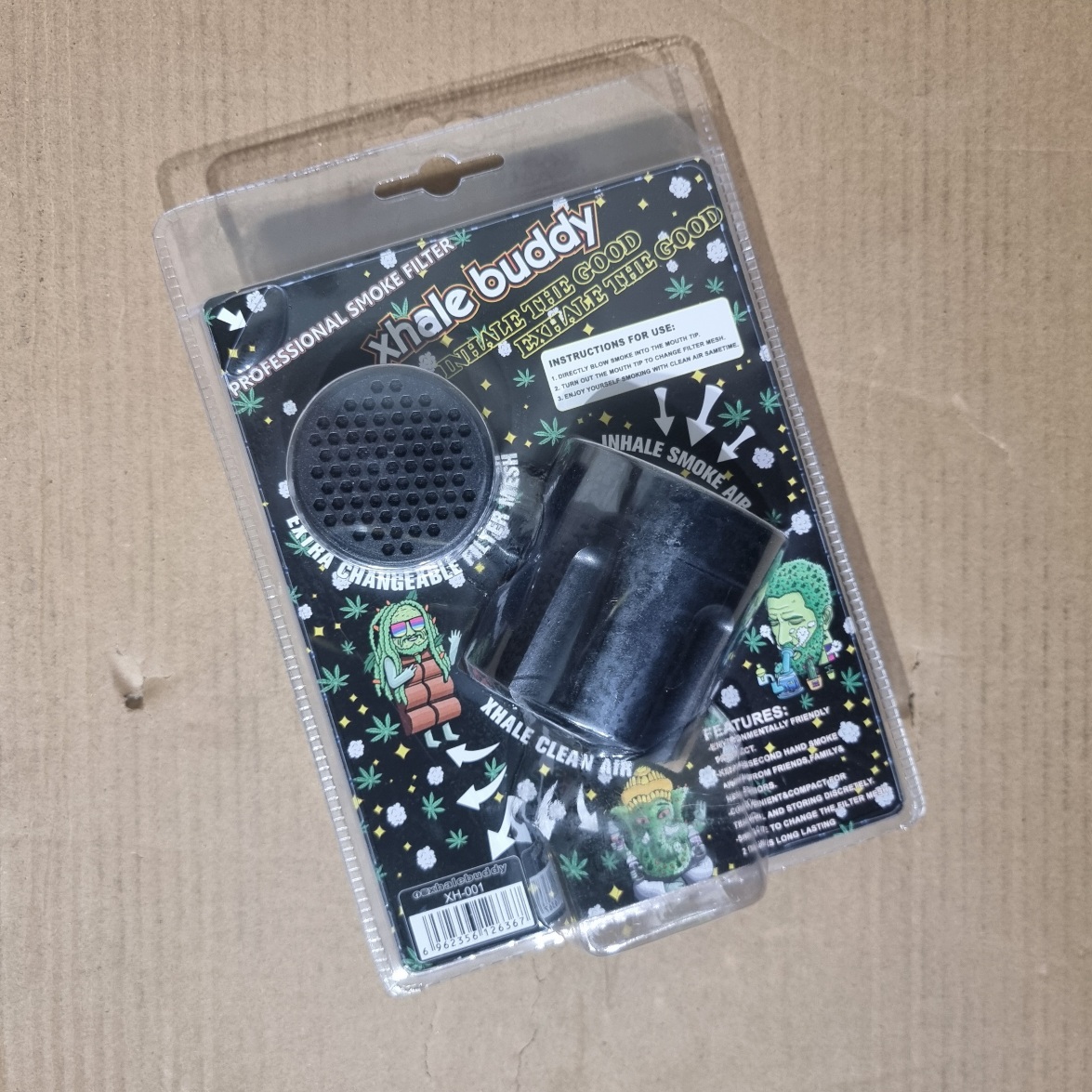 [1007] smoke buddy xhale buddy กรองควัน เก็บควัน เก็บกลิ่น ฟอกอากาศ เปลื่องกรองได้ carbon filter ในรถ