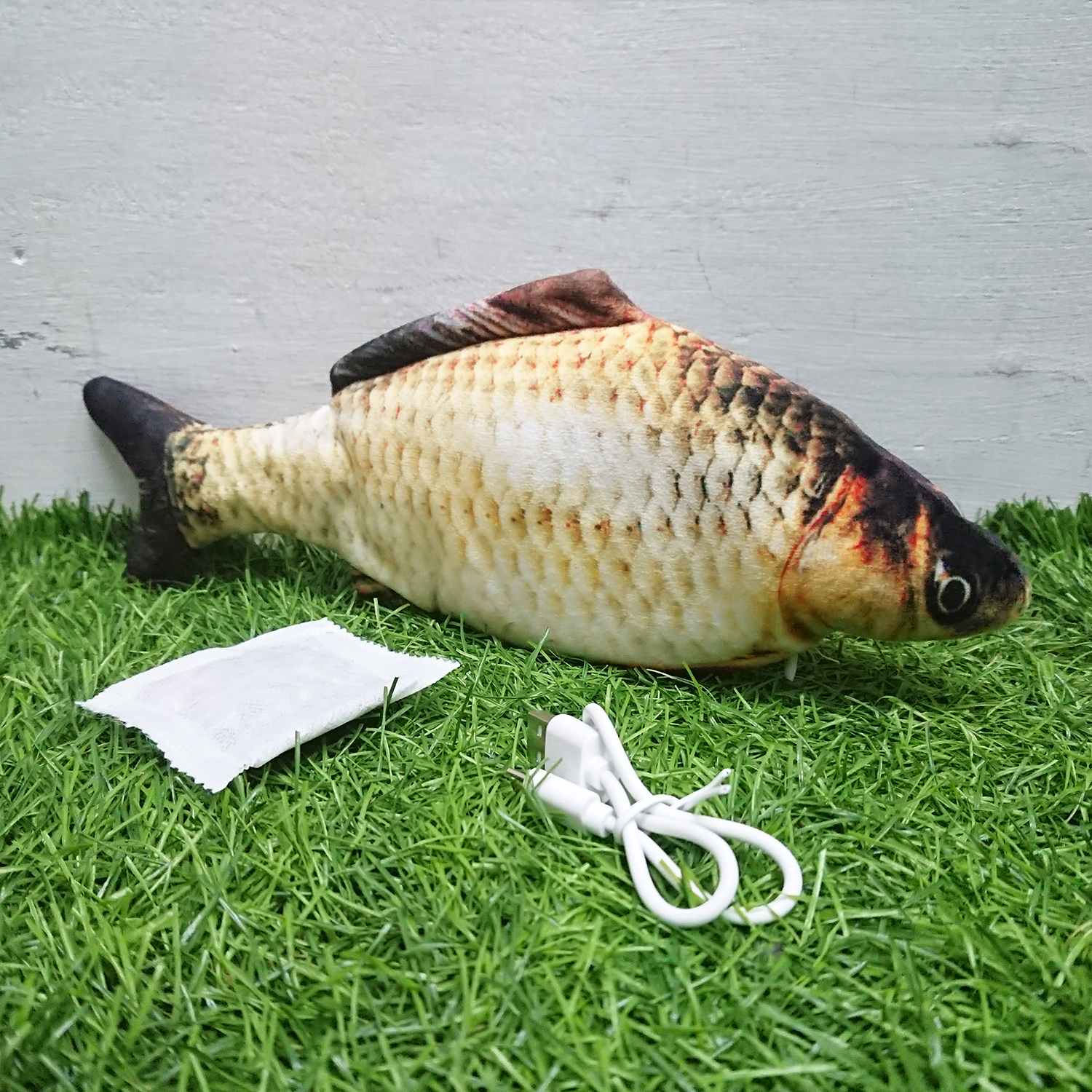 [1100] ของเล่นแมว ปลาสด ดิ้นได้ เลือกได้ 16 สายพันธุ์ ชาร์จ USB ฟรี ซอง Catnip ตำแยแมว