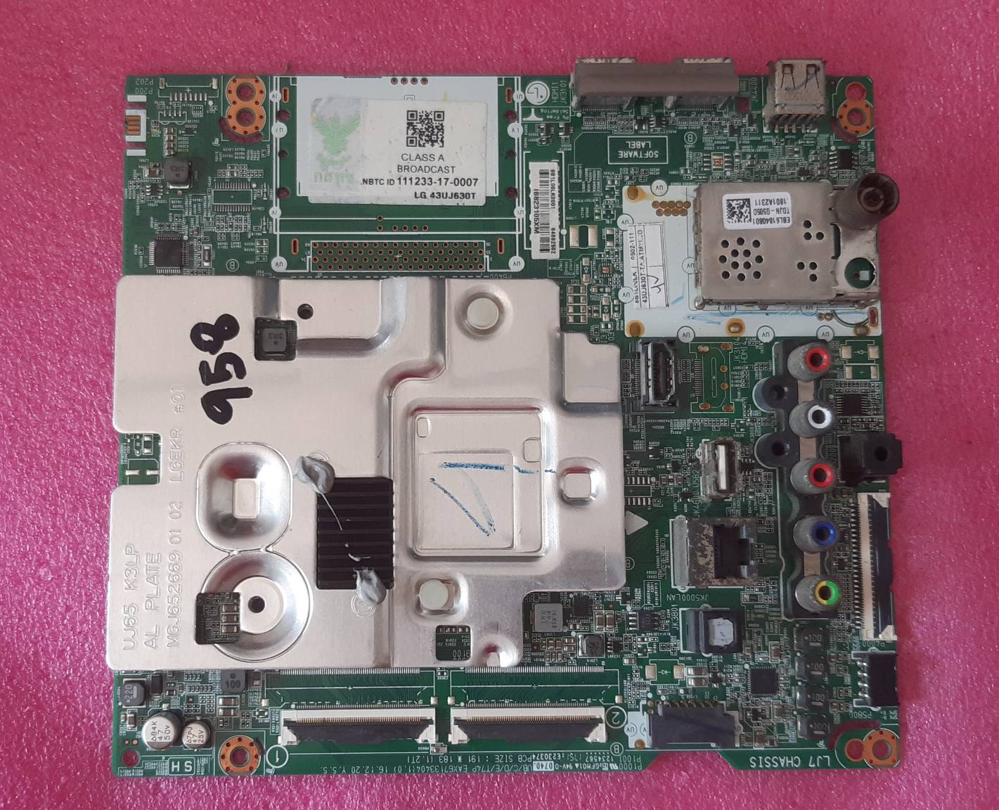 อันที่ 958 LG 43UJ630T ซีสเตร็ม EAX67133404 ดีเทสแล้ว