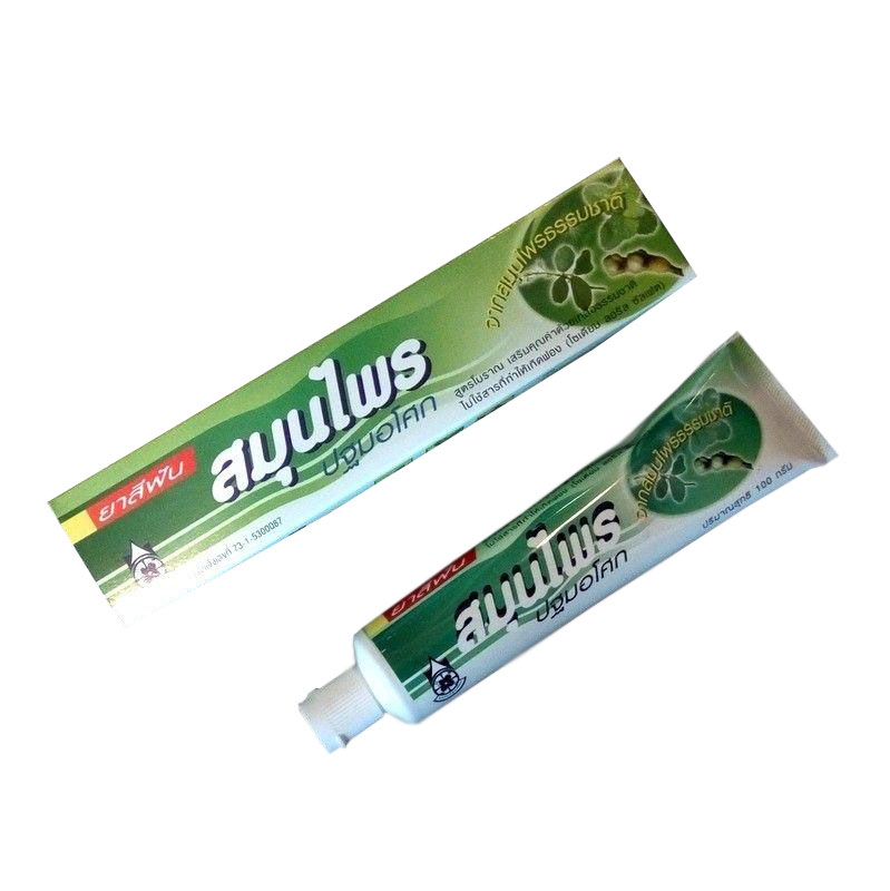[ปฐมอโศก] ยาสีฟันสมุนไพร สูตรโบราณ 100g.