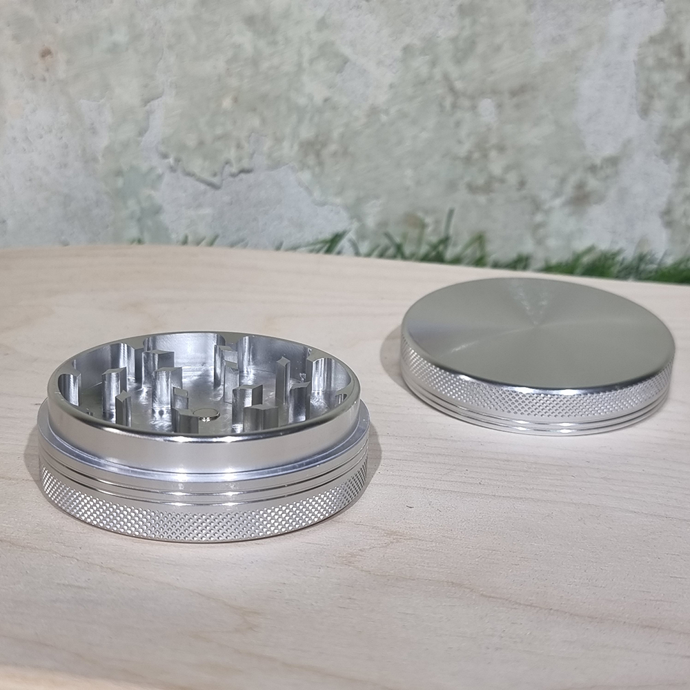 [1002] aluminum Grinder ขนาด 63mm 1ชั้น ฟันคม CNC ที่บดสมุนไพร เครื่องบดสมุนไพร บดกาแฟ ไกเดอร์บด