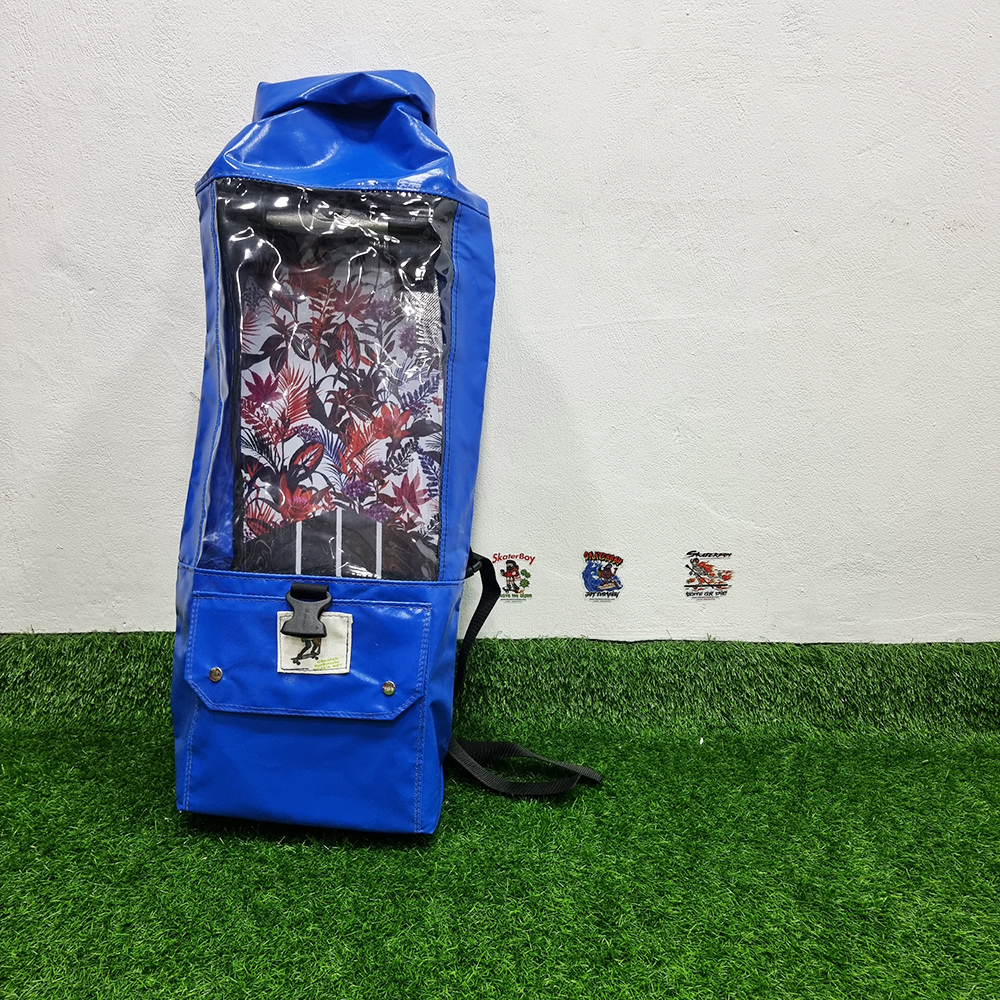 [0319] กระเป๋าสะพายหลัง ใสโชลายบอร์ด Surf skate 32" [ThaiHandMade] กันน้ำ พับเก็บง่าย