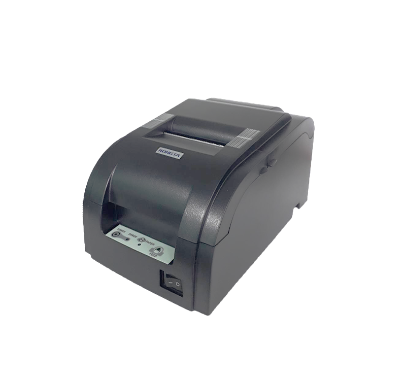 เครื่องพิมพ์นอก 76II * 9 Pin dot matrix printer กระดาษม้วนธรรมดาว้าง 75 มม. เชื่อมต่อด้วยสัญญาณ RS232