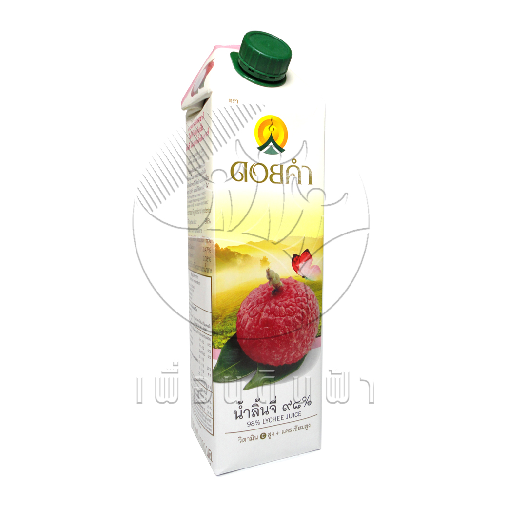 E27 ดอยคำ น้ำลิ้นจี่ ๙๘% พร้อมดื่ม 1000ml. "เจ"