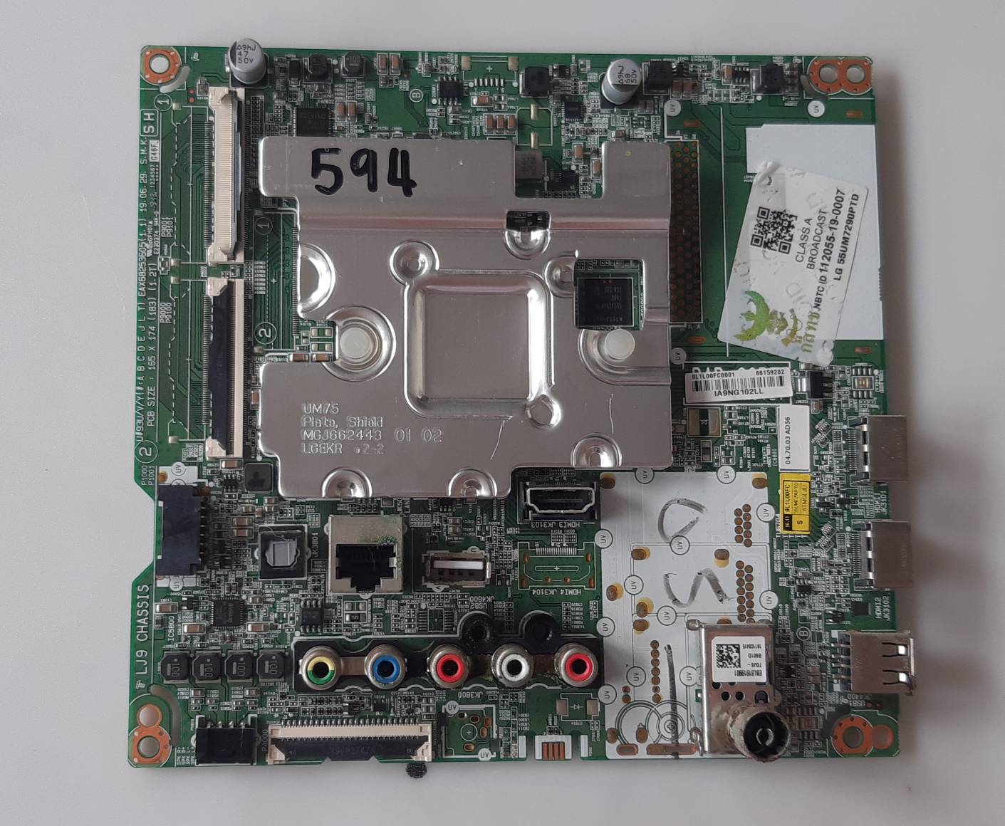 อันที่ 594 LG 55UM7290PTD ซีสเตร็ม EAX68253605 68PIN ดีเทสแล้ว