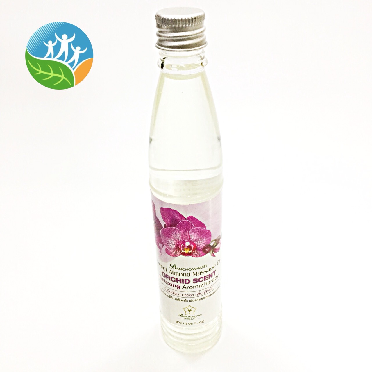 [บ้านชมนาท] น้ำมันอโรม่านวดตัว กลิ่นกล้วยไม้ 90ml.