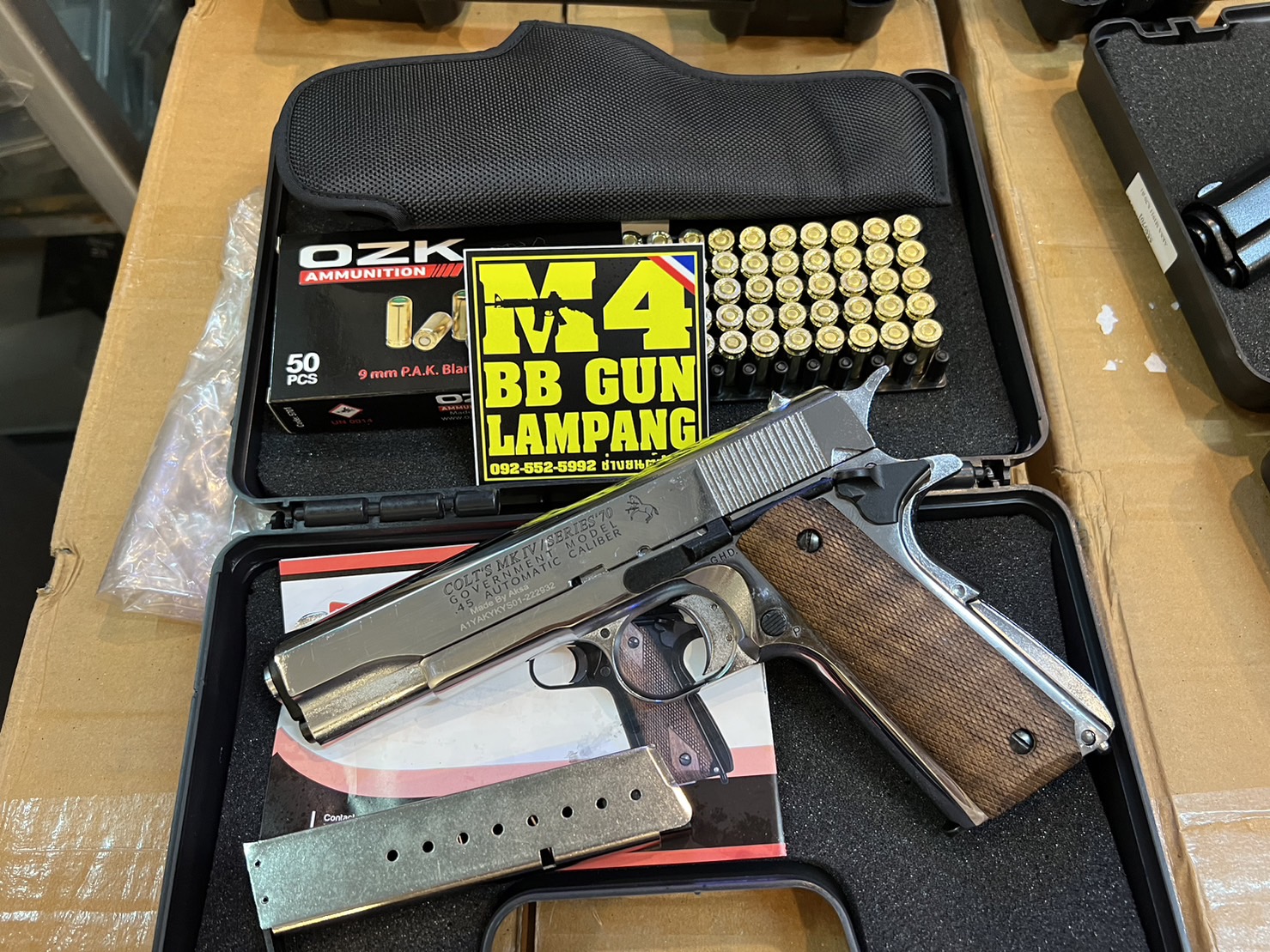 AKSA COLT 1911 ลาย Series 70 สีเงินเงา