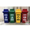 ถังขยะแยกประเภท ใหญ่ พร้อมล้อเข็น 120 ลิตร ฝา1ช่องทิ้ง