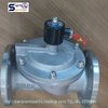 UW-100F-220V Solenoid valve 2/2 size 4" Flange หน้าแปลน Jis10K จากใต้หวัน Pressure 0-10 bar Temp 99C ใช้กับ ลม น้ำ น้ำมัน ส่งฟรีทั่วประเทศ