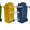 ถังขยะแยกประเภท พร้อมล้อเข็น 190 ลิตร ฝา 2 ช่องทิ้ง