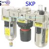 SAU3000-03D Size 3/8" Auto Filter Regulator Lubricator 3 Unit pressure 0-10 bar Temp 0-90C ฟิลเตอร์ เร็กกูเลเตอร์ แบบ "ออโต้" กรองระบายน้ำ ลม ฝุ่น แบบอัตโนมัติ ส่งฟรีทั่วประเทศ
