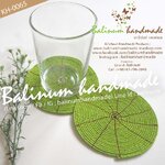 (ราคา 1 คู่) ที่รองแก้วลูกปัดแฮนด์เมด มีหลายสีให้เลือก ดูเก๋และสวยงามมากค่ะ เนื่องจากเป็นงานทำมือ แต่ละสีเลยมีจำนวนชิ้นไม่เยอะ หมดแล้วคือหมดเลยนะคะ เขียว (Green)