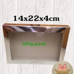 กล่องกระดาษสีบรอนซ์เงิน ขนาด14x22x4cm(แพ็ค25ชิ้น) : 007016
