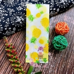 ซองขนมพายขอบหยัก(ลายสับปะรด)ขนาด4.2x12.5+2.5cmแพ็ค100ชิ้น: 006945