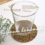 (ราคาต่อชิ้น) ที่รองแก้วลูกปัดแฮนด์เมด มีหลายสีให้เลือก ดูเก๋และสวยงามมากค่ะ เนื่องจากเป็นงานทำมือ แต่ละสีเลยมีจำนวนชิ้นไม่เยอะ หมดแล้วคือหมดเลยนะคะ หลากสี (Multicolor)