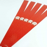 สายคาดกล่องลายจุดสีแดง 2.2x31.3 cm. 50 ชิ้น : A004645