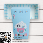 กล่องกระดาษแบบฝาปิดสีฟ้าลายการ์ตูนแมว Sweet Flying Dream 17.5x8x4.5 cm. 25 ชิ้น : S004734