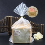 ถุงขุ่นใส่ขนมปังปอนด์(ลายใบบัว) บรรจุ100ชิ้น :006145 ขนาด 23x30+6cm