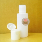 ขวดพลาสติกพร้อมฝาปิดป๊อกแป๊กสีใสขุ่น ขนาด 60 cc. 20 ใบ : 005881