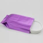 ซองฟอยล์เนื้อด้านขยายข้างสีม่วง ขนาด 6.5x13.5+3 cm. แพ็ค100ชิ้น