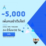 เพิ่มคนเข้าเว็บ ปั่นสถิติเว็บ ~5,000 IP
