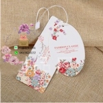 Tag เสื้อผ้า ห้อยสินค้า(ลายดอกไม้) 5x9 cm แพ็ค100ชิ้น รหัสสินค้า: 006800
