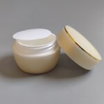 กระปุกครีมพลาสติก 2 ชั้น สีทอง ขนาด 30 กรัม (ชิ้น)