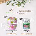 เคสยาดม DIY เรซิ่นสวนดอกไม้ ยาดมพิมเสนน้ำสำลี ตราโป๊ยเซียน (กระปุก 8 CC.) งานเคส DIY โดย บาลีนัมป์แฮนด์ เป็นงานเรซิ่นแท้100% ม่วง (Purple)