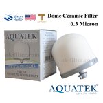 ไส้กรองน้ำ DOME CERAMIC ขนาด 4 นิ้ว เส้นผ่านศูนย์กลาง 4 นิ้ว 0.3 Micron Aquatek