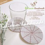 (ราคา 1 คู่) ที่รองแก้วลูกปัดแฮนด์เมด มีหลายสีให้เลือก ดูเก๋และสวยงามมากค่ะ เนื่องจากเป็นงานทำมือ แต่ละสีเลยมีจำนวนชิ้นไม่เยอะ หมดแล้วคือหมดเลยนะคะ ขาว (White)