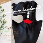 ต่างหูมาลัยแบบ 1 เส้น อุบะดอกรัก ดอกกุหลาบ โดย บาลีนัมป์แฮนด์เมด ดูเก๋และสวยงามมากค่ะ แดง,ขาว (Red,White)