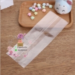 ซองใสใส่คุ๊กกี้ขยายข้าง ขนาด4x13+2.5cm(แพ็ค100ชิ้น) : 007091