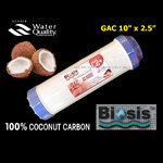 ไส้กรองน้ำ GAC Carbon 10 นิ้ว x 2.5 นิ้ว ถ่านกะลามะพร้าว BIOSIS C2+