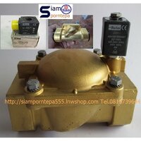 P-VE7322BGN00-12V Parker Solenoid valve 2/2 size 2" ทองเหลือง แบบเปิด NO Pressure 0-10 bar 1.5-150 psi ไฟ 12V ส่งฟรีทั่วประเทศ