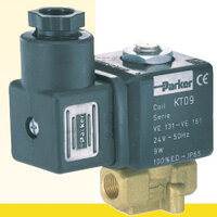 P-VE136YV00-24V Parker Solenoid valve 2/2 size 1/4" ทองเหลือง แบบเปิด NO ไฟ 24V ส่งฟรีทั่วประเทศ