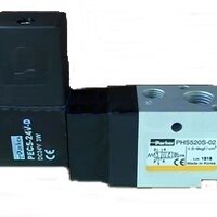 PHS510S-6-220V-D Parker Solenoid valve 5/2 size 1/8" Single Coil คอล์ยเดี่ยว ไฟ 220V ส่งฟรีทั่วประเทศ