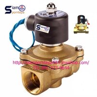 UW-40-220V Solinoid valve 2/2 size 1-1/2" ทองเหลือง Pressure0-8 bar ใช้กับ น้ำ ลม น้ำมัน ไฟ 220V ส่งฟรีทั่วประเทศ