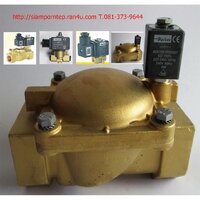 P-VE7322BEN00-24V Parker Solenoid valve 2/2 size 1-1/4" ทองเหลือง แบบเปิด NO Pressure 0-10 bar 1.5-150 psi ไฟ 24V ส่งฟรีทั่วประเทศ