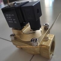 SLP-20-24V Solenoid valve 2/2 size 3/4" ทองเหลือง แรงดันสูง 16 บาร์ ไฟ 24V ใช้กับ ลม น้ำ น้ำมัน แก๊ส จาก Taiwan ส่งฟรีทั่วประเทศ