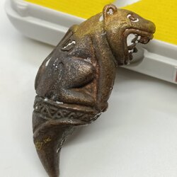 พญาสมิงดำ เนื้อ:ชนวนโลหะธาตุอุดว่านเครือร้อยปลาตัวผู้ตัวเมีย