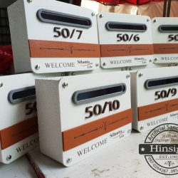 ตู้รับจดหมายสวยๆ หมู่บ้านสิลันตา 8 จ.ชลบุรี รับผลิตตู้ไปรษณีย์หินทราย แนววินเทจสวยๆ